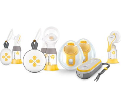 A group photo of Medela's personal use breast pumps.