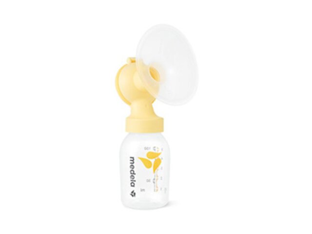 Medela PersonalFit™ PLUS reusable pump set, angled right