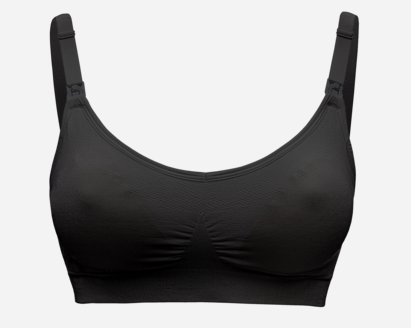 Black Medela Keep Cool™ Ultra Bra front view