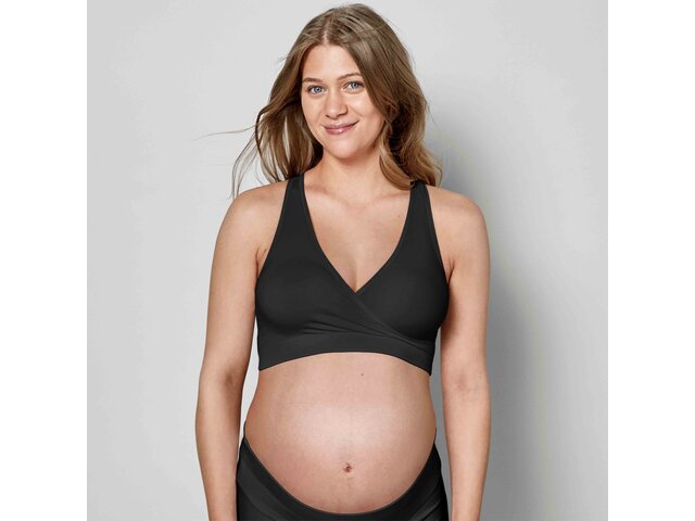 Medela Keep Cool™ Sleep Bra Black front view