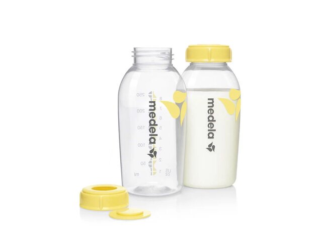 Bottiglie per la conservazione del latte materno Medela 250ml, 2x - Senza BPA