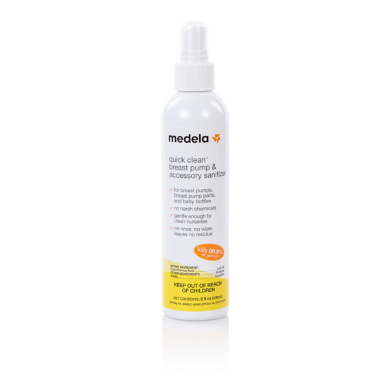 Quick Clean™ Breast Pump & Accessory Sanitizer Spray - The solution for at home and on the go