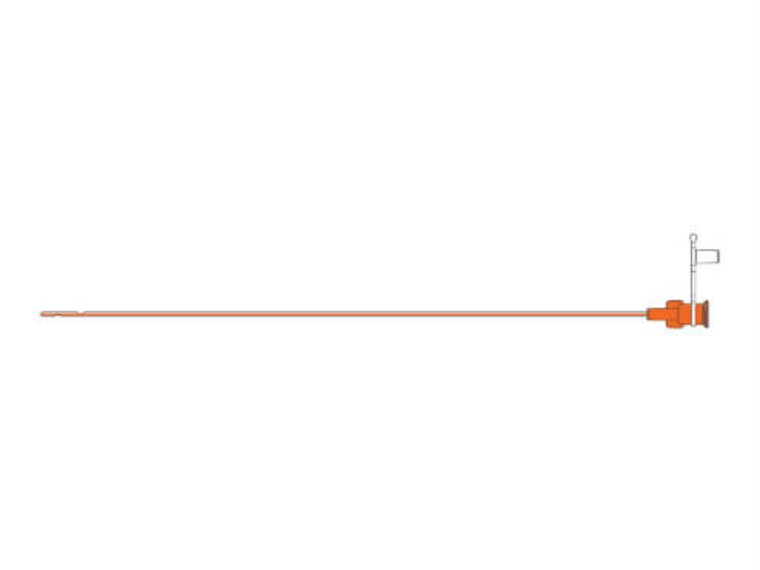 A graphic drawing of a Medela TwistLok® PVC Enteral Feeding Tube.