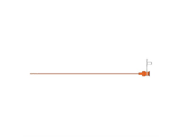 A graphic drawing of a Medela TwistLok® PVC Enteral Feeding Tube.