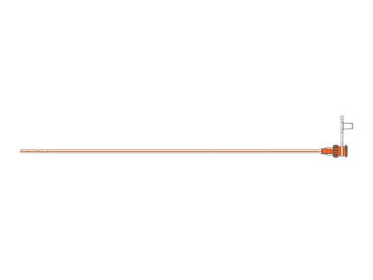 A graphic drawing of a Medela TwistLok® Silicone Enteral Feeding Tube.