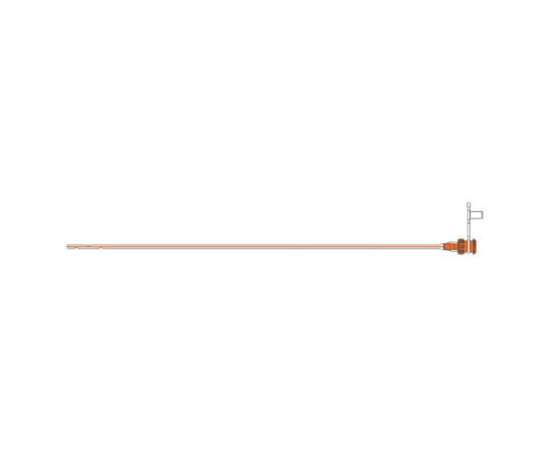 A graphic drawing of a Medela TwistLok® Silicone Enteral Feeding Tube.