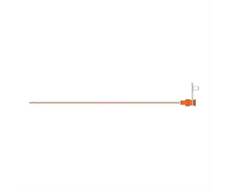 A graphic drawing of a Medela TwistLok® Polyurethane Enteral Feeding Tube.