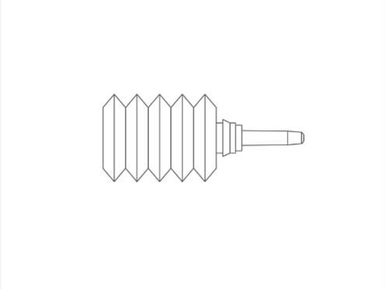A graphic drawing of a Medela TwistLok® GraviFeed® Syringe Primer.