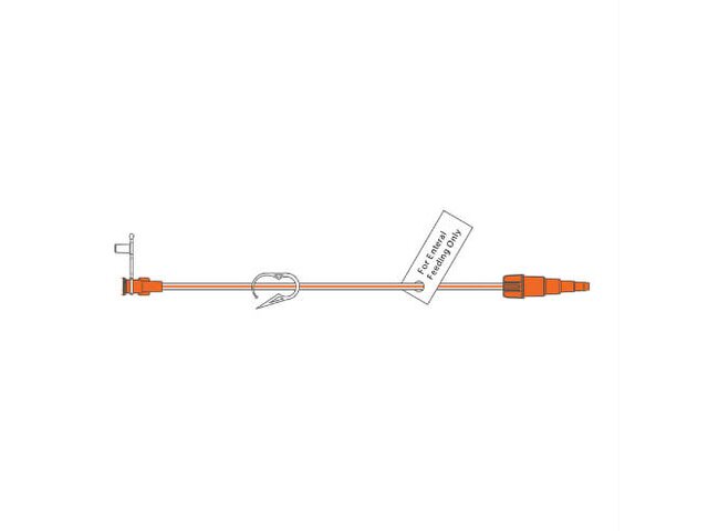 A graphic drawing of a Medela TwistLok® G-Tube Extension Set.