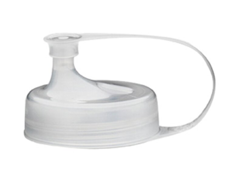 The Medela Breast Milk Transfer Lid is colorless, BPA-free and has an attached closable cap.
