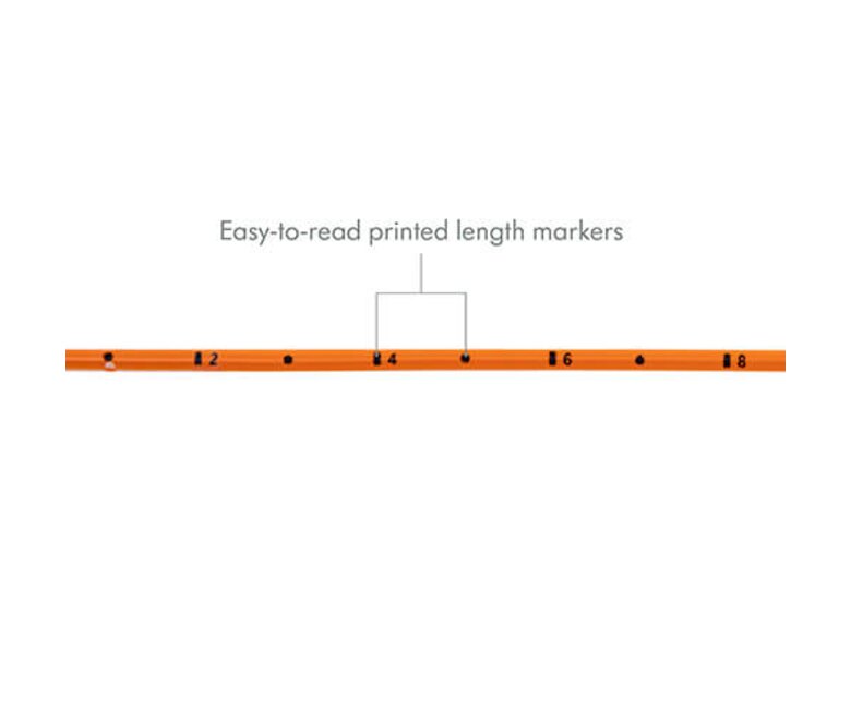 Medela Feeding Tubes with ENFit® Connectors are orange, have easy-to-read printed length markers and come in various sizes.