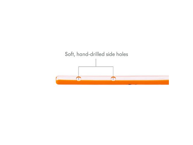 Medela Feeding Tubes with ENFit® Connectors are orange, have side holes and a hole at the end and come in various sizes.