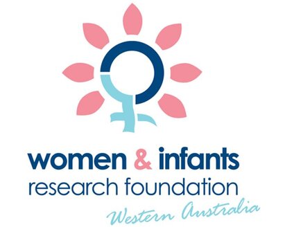 The company logo of "women & infants research foundation" in Western Australia.