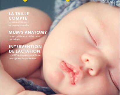 La couverture du magazine de Medela, Beginnings.