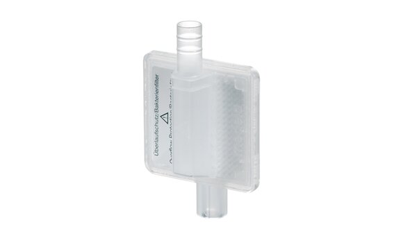 Ein Medela Virus/Bakterien Einweg-Saugfilter mit Überlaufschutz zur Verwendung mit Medela Gesundheitsgeräten.