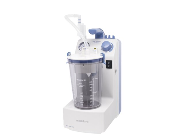 Medela Vario18 shown with reusable jar.