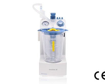 A Medela Vario 18 AC/DC Suction Pump with a 1.5l disposable suction jar.