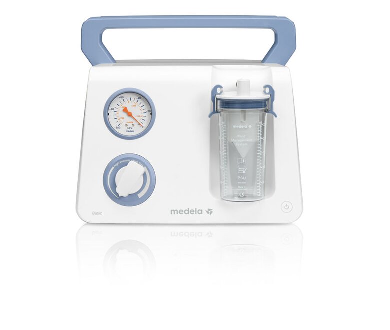 Eine Medela Portable Basic chirurgische Saugpumpe.
