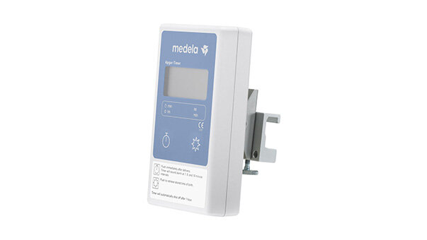 An Apgar Timer used with a Vacuum Assisted Delivery System from Medela.