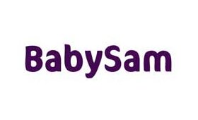 Firmalogoet for »BabySam«, en Medela-forhandler i Danmark.