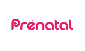 Il logo dell'azienda “Prenatal” in Italia.