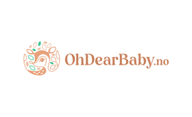 Logoen til selskapet «OhDearBaby.no» i Norge.