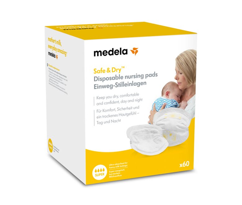 Emballage de vente au détail pour les coussinets d'allaitement jetables Safe & Dry™, x60