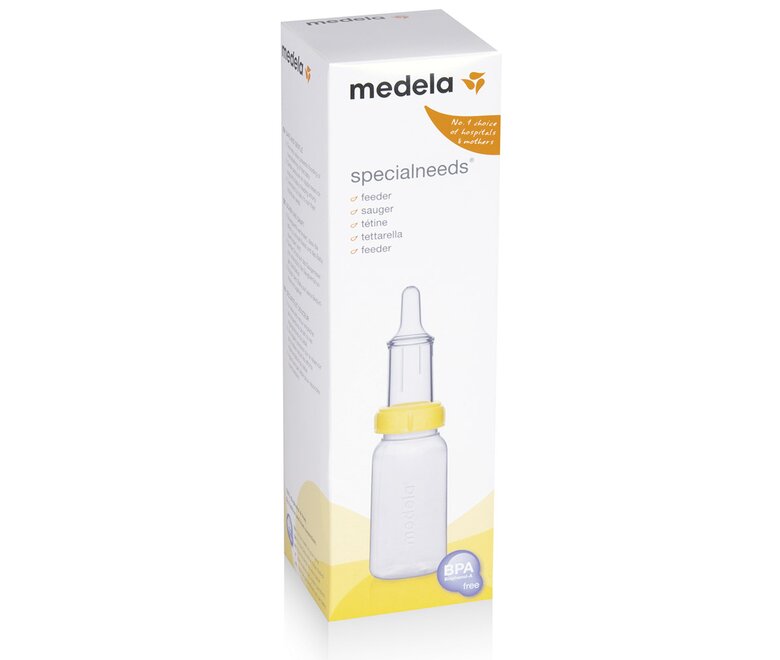 Retail packaging for Medela SpecialNeeds™ Feeder, front side