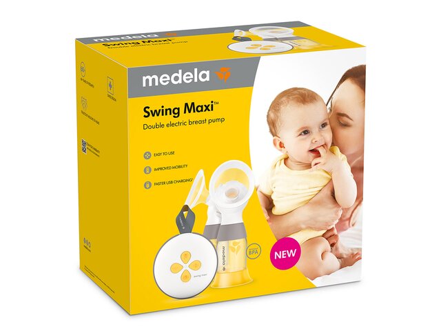 Retail packaging of the Medela Swing Maxi Pump