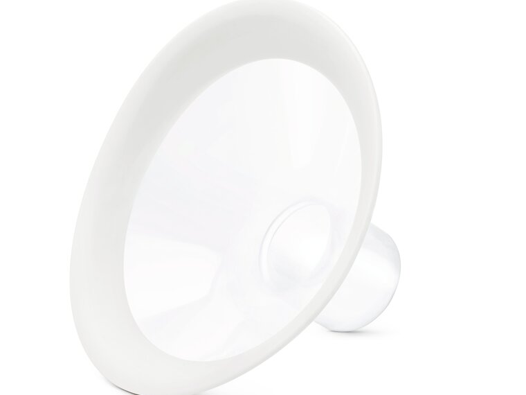 Vista frontale di Medela Coppa per il seno PersonalFit Flex.